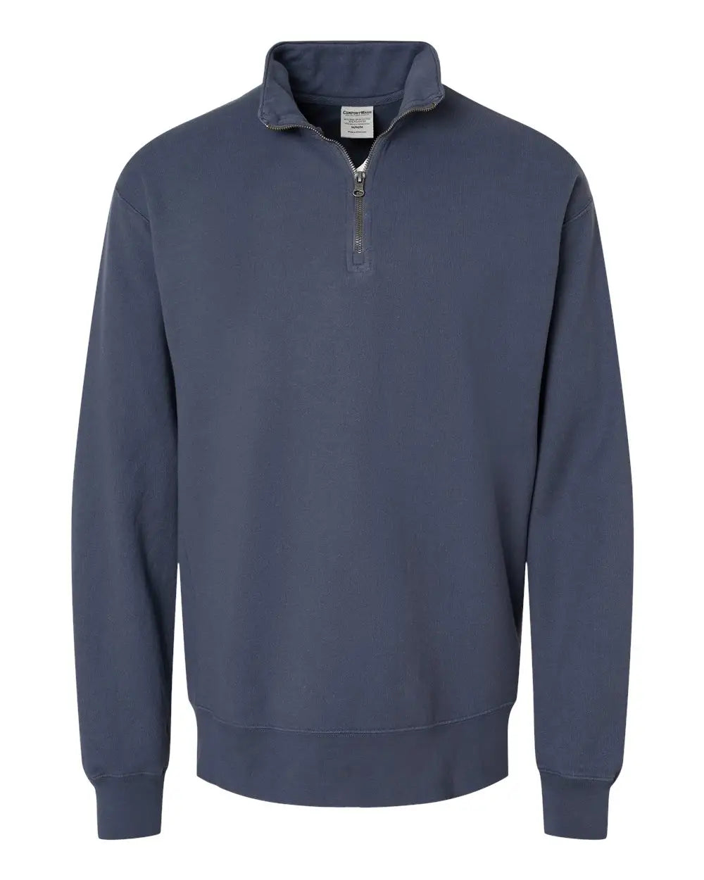 Comfortwash by Hanes Gdh425 Garment-dyed Quarter-zip Sweatshirt - Anchor Slate - Dark Gray / s