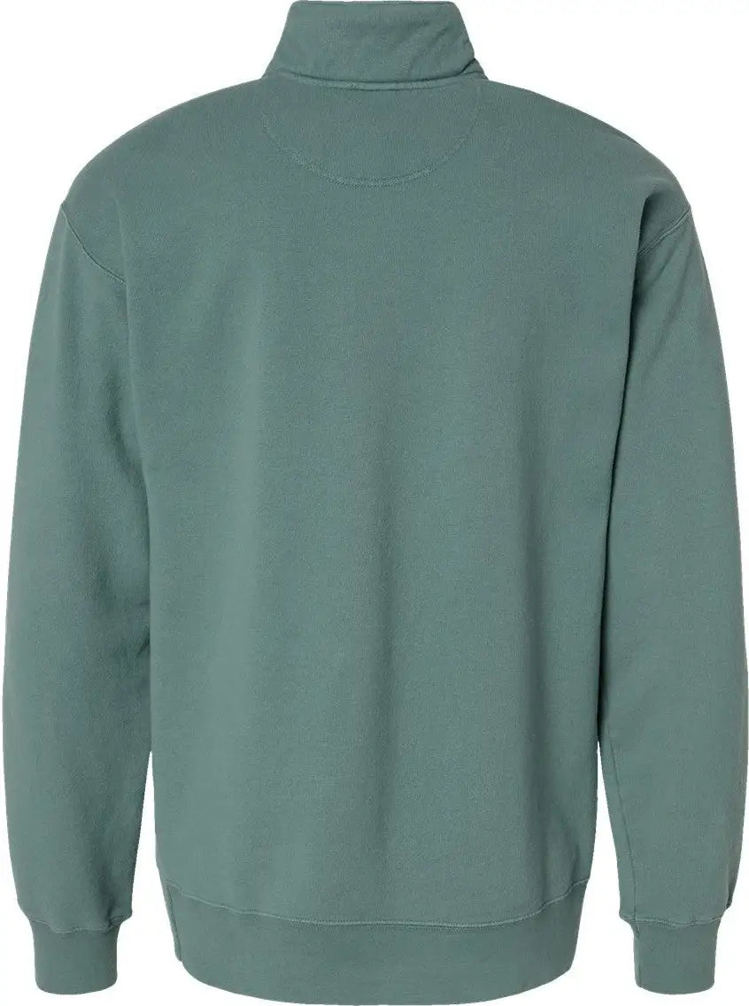 Comfortwash by Hanes Gdh425 Garment-dyed Quarter-zip Sweatshirt - Cypress Green - s