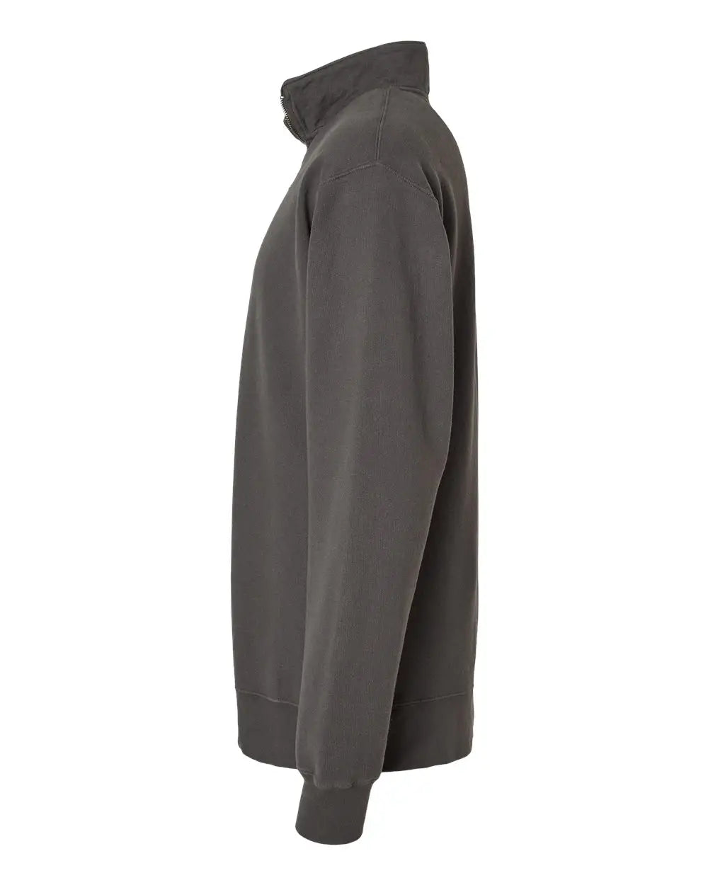 Comfortwash by Hanes Gdh425 Garment-dyed Quarter-zip Sweatshirt - New Railroad Grey