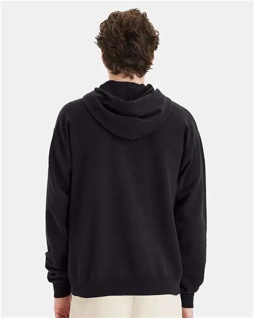 Comfortwash by Hanes Gdh450 Garment-dyed Hooded Sweatshirt - Black