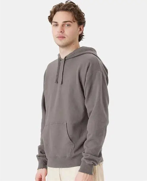 Comfortwash by Hanes Gdh450 Garment-dyed Hooded Sweatshirt - Concrete Grey