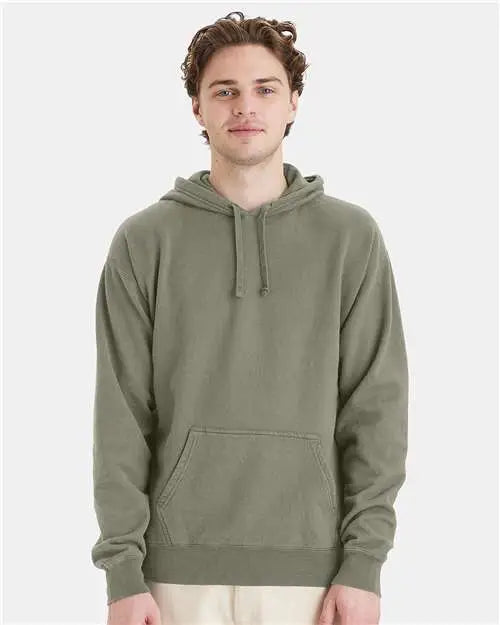 Comfortwash by Hanes Gdh450 Garment-dyed Hooded Sweatshirt - Faded Fatigue