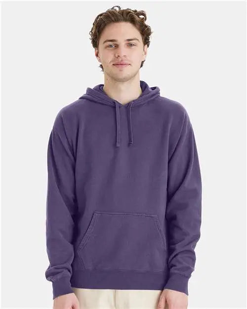 Comfortwash by Hanes Gdh450 Garment-dyed Hooded Sweatshirt - Grape Soda