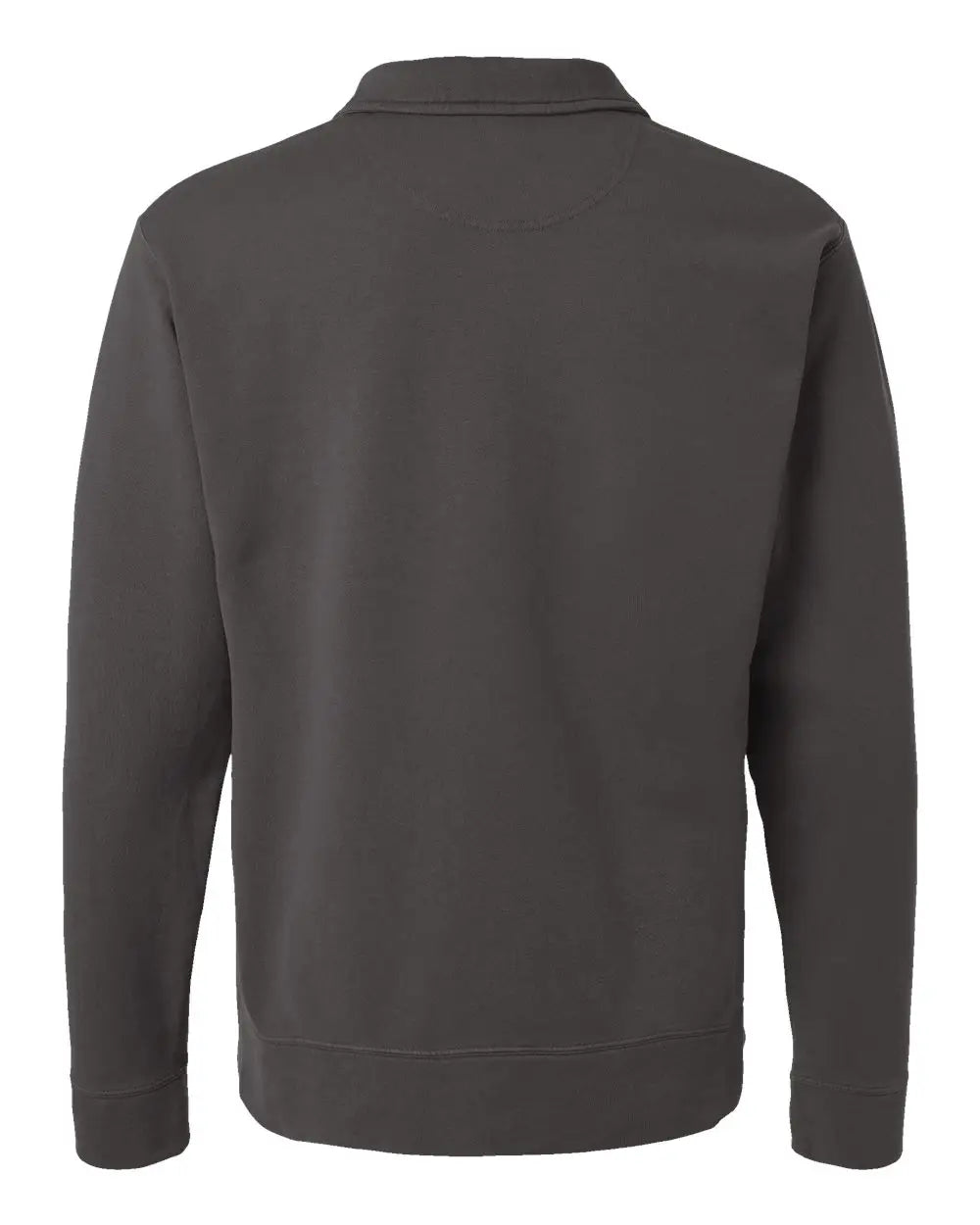 Comfortwash by Hanes Gdh490 Garment-dyed Polo Collar Sweatshirt - New Railroad Gray