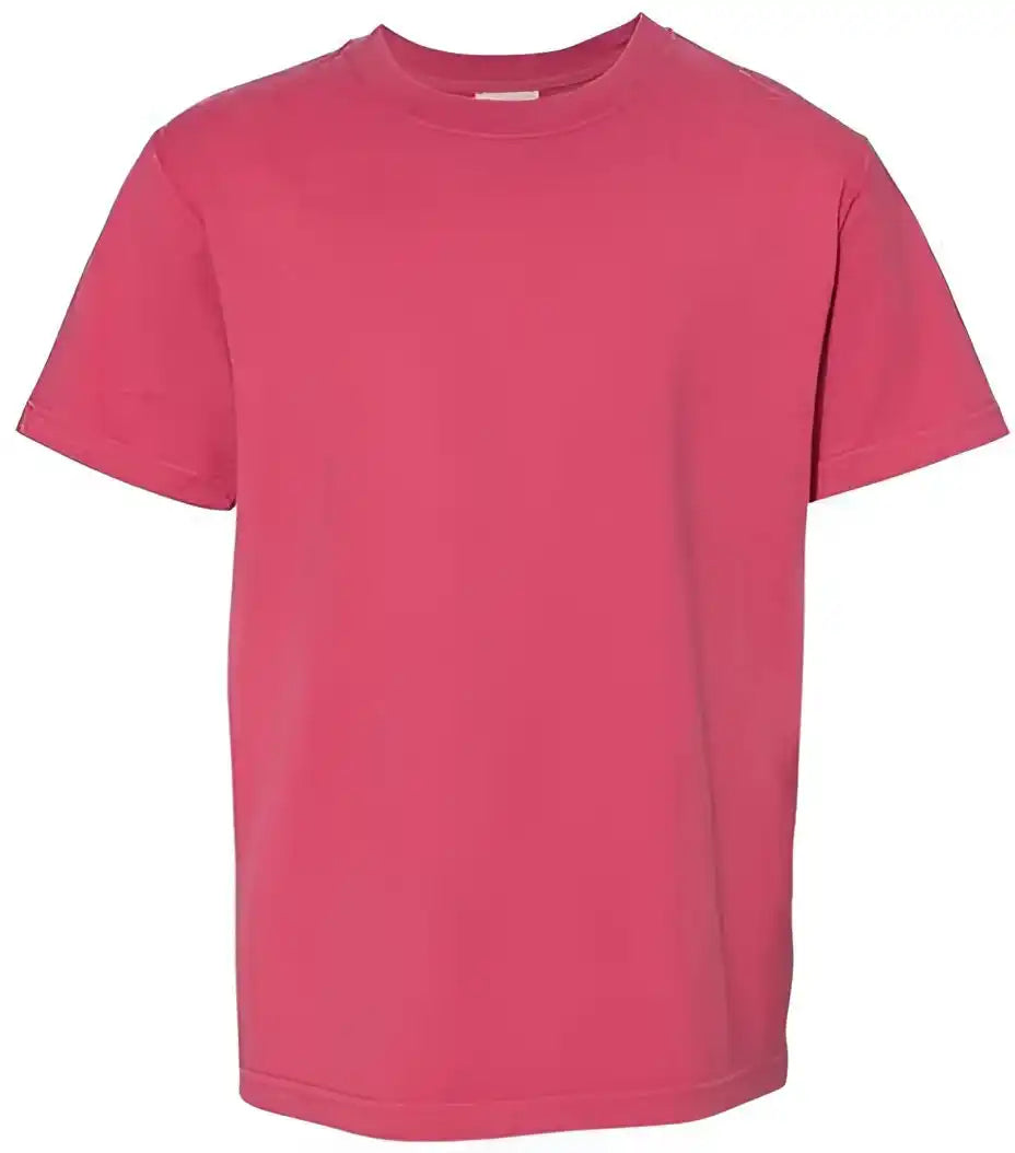 Comfortwash Gdh175 Garment Dyed Youth Short Sleeve t Shirt Crimson Fall