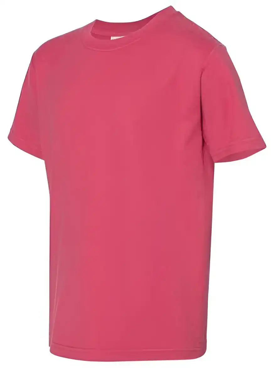 Comfortwash Gdh175 Garment Dyed Youth Short Sleeve t Shirt Crimson Fall