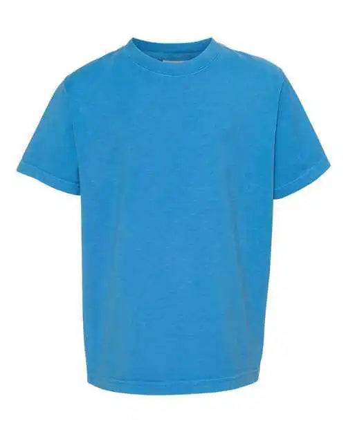 Comfortwash Gdh175 Garment Dyed Youth Short Sleeve T-shirt - Summer Sky Blue