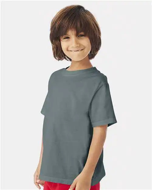 Comfortwash Gdh175 Garment-dyed Youth T-shirt - Cypress Green