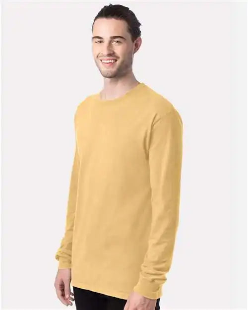 Comfortwash Gdh200 Garment Dyed Long Sleeve T-shirt - Artisan Gold