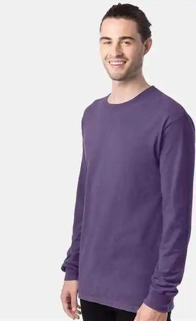 Comfortwash Gdh200 Garment-dyed Long Sleeve T-shirt - Grape Soda