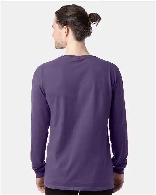 Comfortwash Gdh200 Garment-dyed Long Sleeve T-shirt - Grape Soda