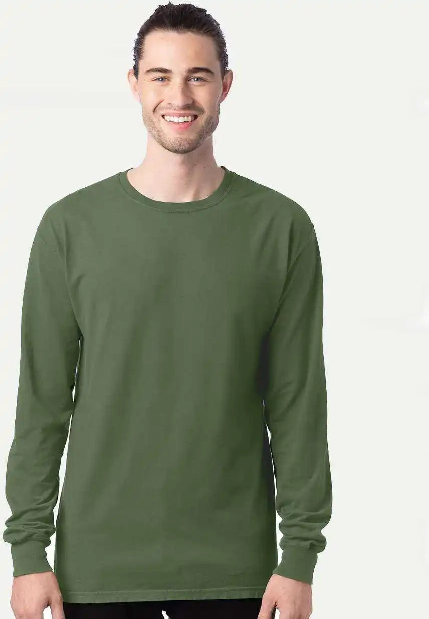 Comfortwash Gdh200 Garment Dyed Long Sleeve T-shirt - Moss