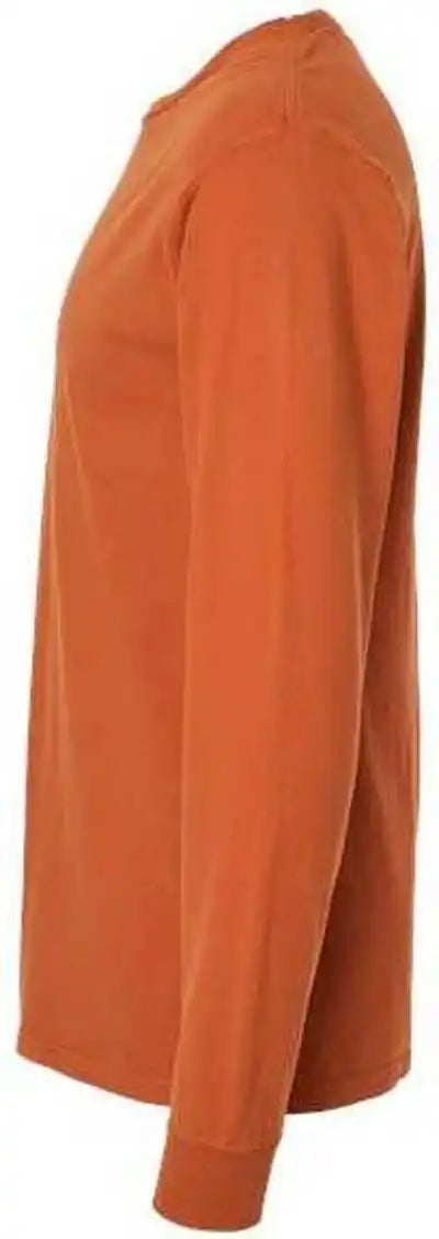 Comfortwash Gdh200 Garment Dyed Long Sleeve t Shirt Texas Orange