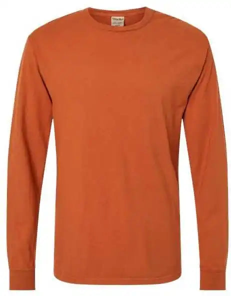 Comfortwash Gdh200 Garment Dyed Long Sleeve t Shirt Texas Orange