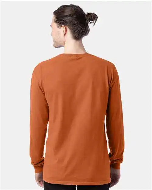 Comfortwash Gdh200 Garment Dyed Long Sleeve t Shirt Texas Orange