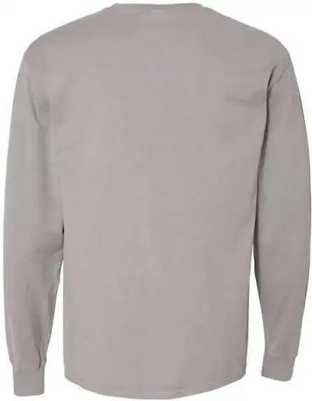Comfortwash Gdh250 Garment Dyed Long Sleeve t Shirt with a Pocket Concrete Grey