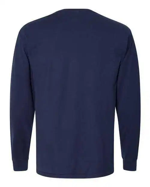 Comfortwash Gdh250 Garment Dyed Long Sleeve T-shirt with a Pocket - Navy