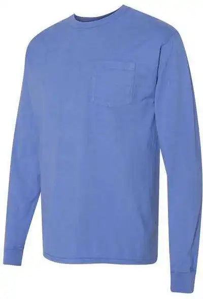 Comfortwash Gdh250 Garment Dyed Long Sleeve T-shirt with a Pocket - Deep Forte Blue
