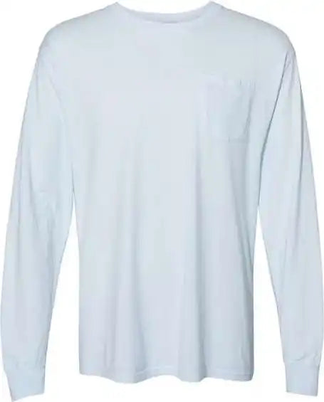 Comfortwash Gdh250 Garment Dyed Long Sleeve T-shirt with a Pocket - Soothing Blue
