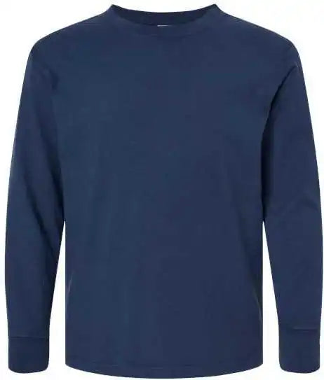 Comfortwash Gdh275 Garment-dyed Youth Long Sleeve T-shirt - Navy