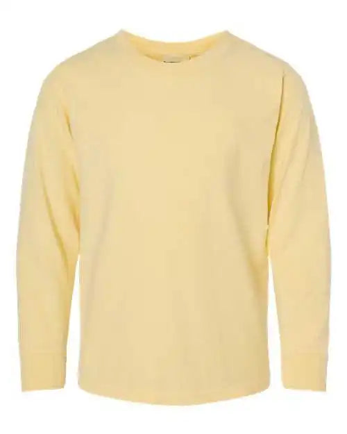 Comfortwash Gdh275 Garment-dyed Youth Long Sleeve T-shirt - Summer Squash Yellow