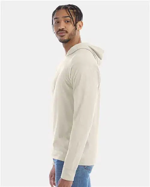 Comfortwash Gdh280 Garment Dyed Jersey Hooded Long Sleeve t Shirt Parchment