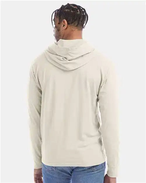 Comfortwash Gdh280 Garment Dyed Jersey Hooded Long Sleeve t Shirt Parchment