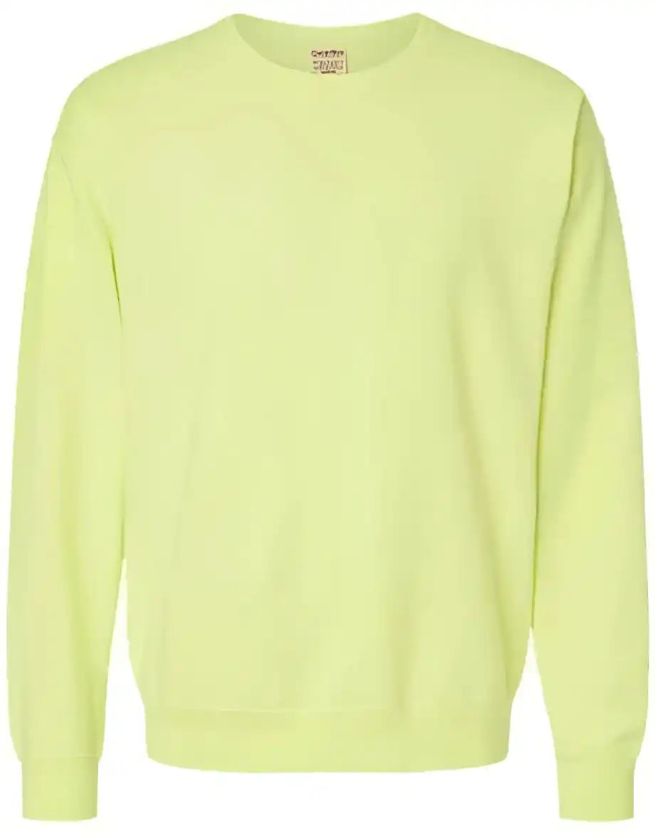 Comfortwash Gdh400 Garment Dyed Unisex Crewneck Sweatshirt - Chic Lime