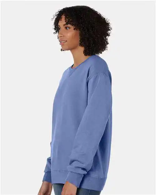 Comfortwash Gdh400 Garment Dyed Unisex Crewneck Sweatshirt Frontier Blue