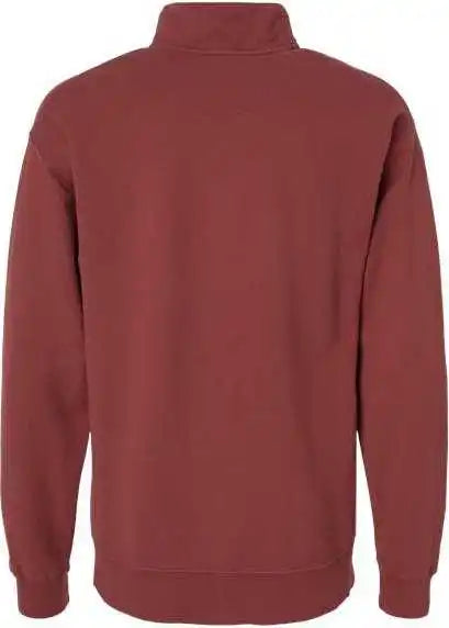 Comfortwash Gdh425 Garment Dyed Quarter Zip Sweatshirt Cayenne