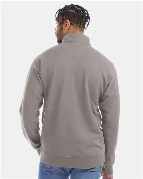 Comfortwash Gdh425 Garment Dyed Quarter Zip Sweatshirt Concrete Gray