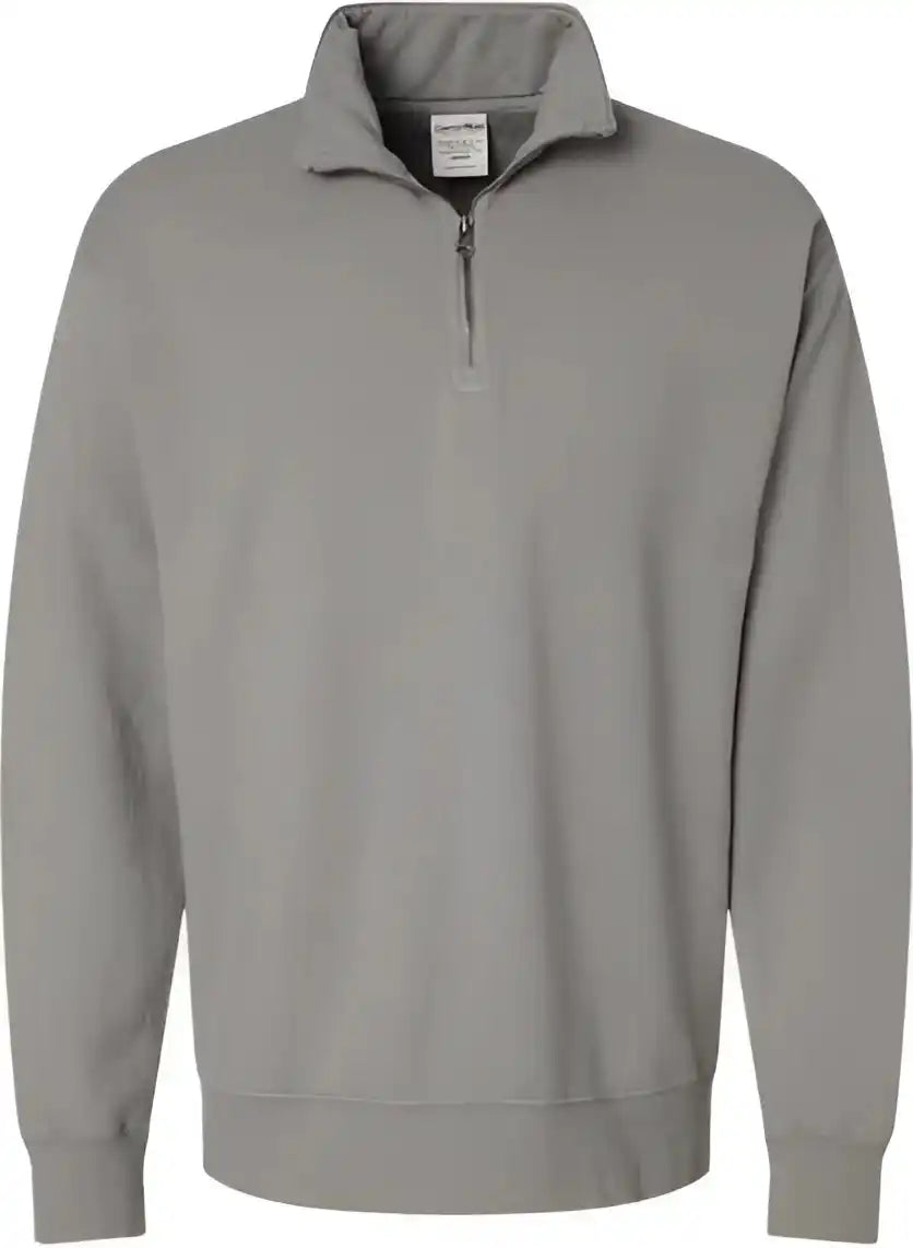 Comfortwash Gdh425 Garment Dyed Quarter Zip Sweatshirt Concrete Gray