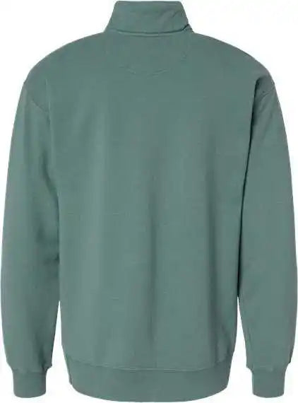 Comfortwash Gdh425 Garment Dyed Quarter Zip Sweatshirt Cypress Green