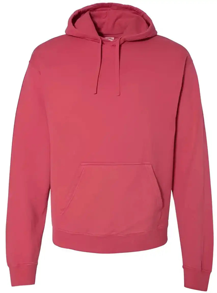 Comfortwash Gdh450 Garment Dyed Unisex Hooded Pullover Sweatshirt Crimson Fall