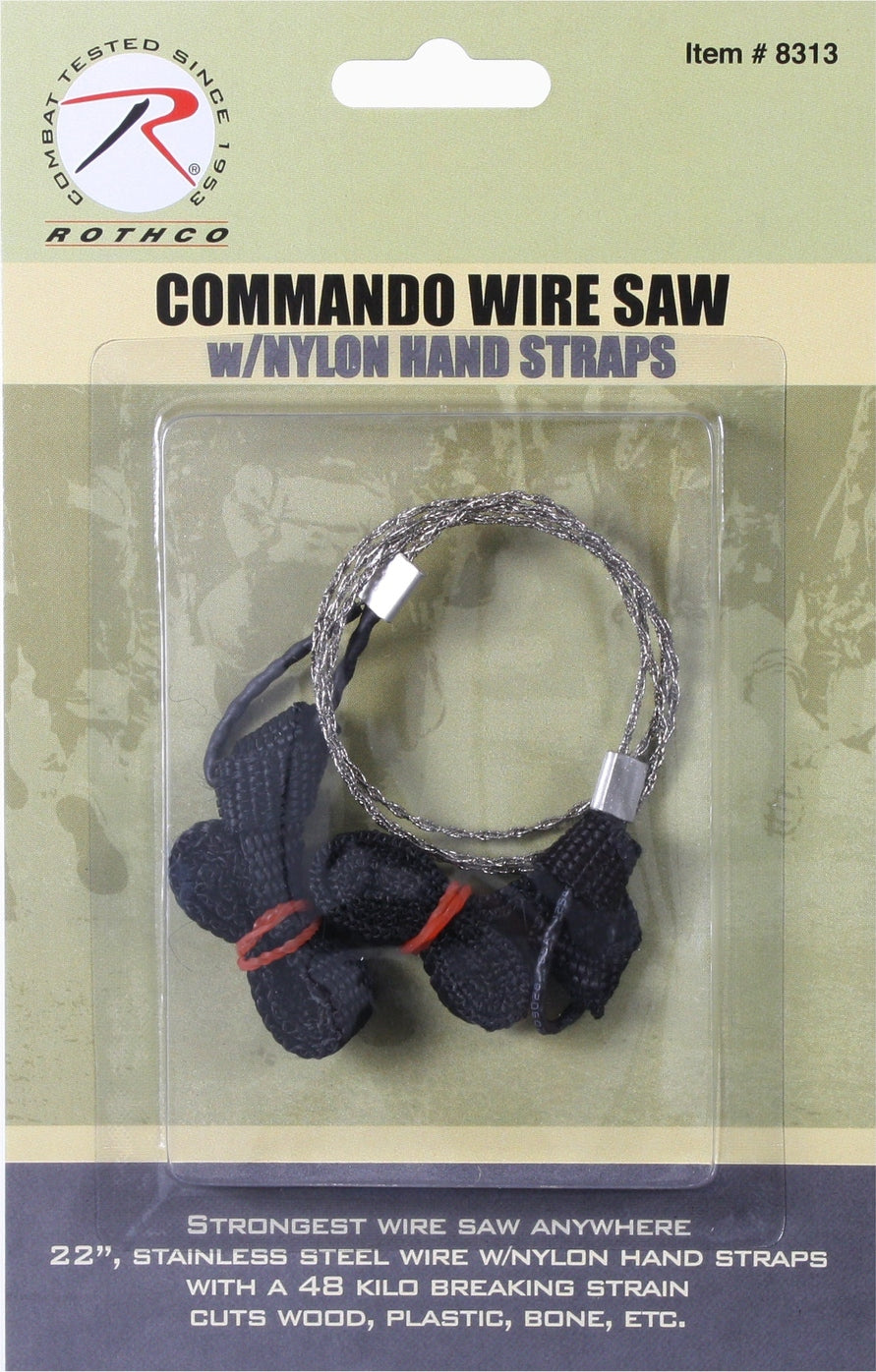 Commando Wire Saw with Nylon Hand Straps