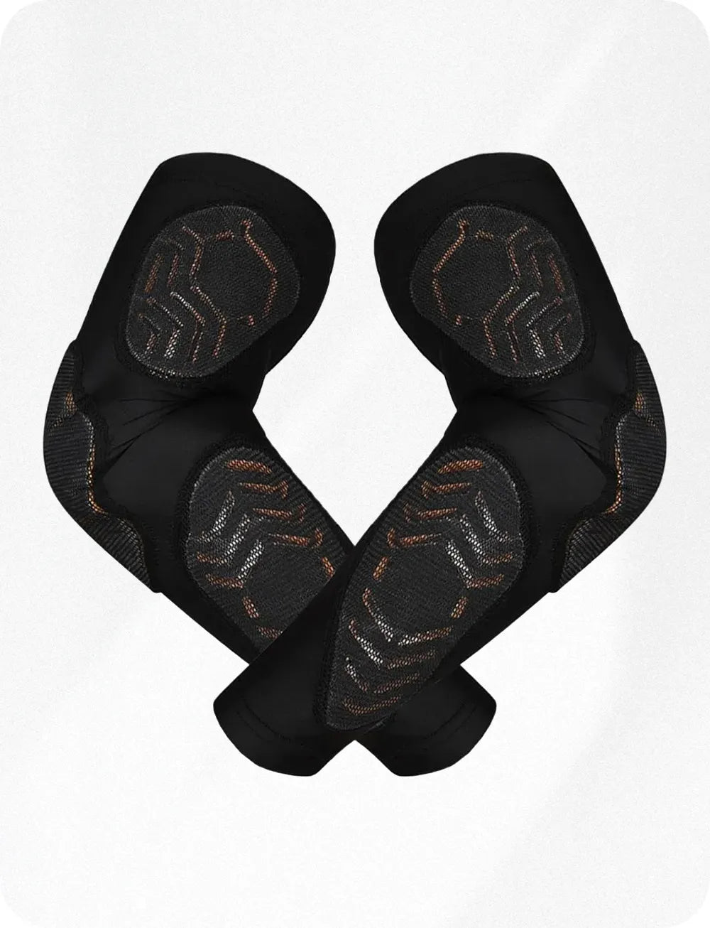 Compression 3-padded Arm Sleeve Football & Baseball 1 Pair (black)-adult - Adult Small/medium