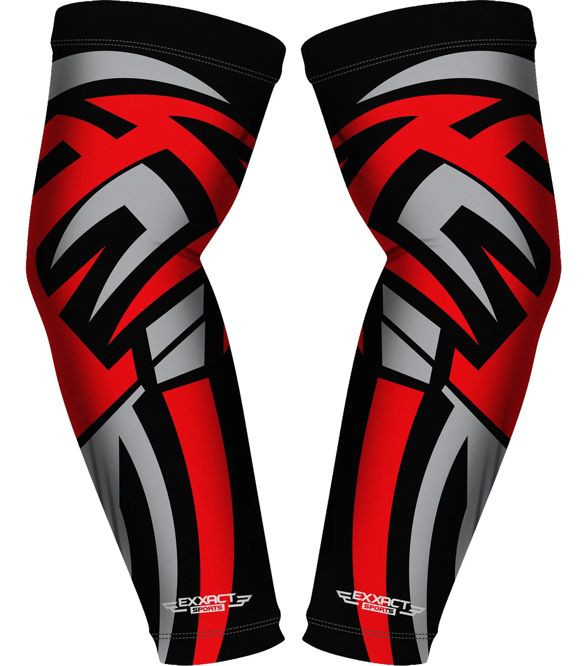 Compression Arm Sleeves for Mens & Womens Youth Adult - (1 Pair) Black Tattoo