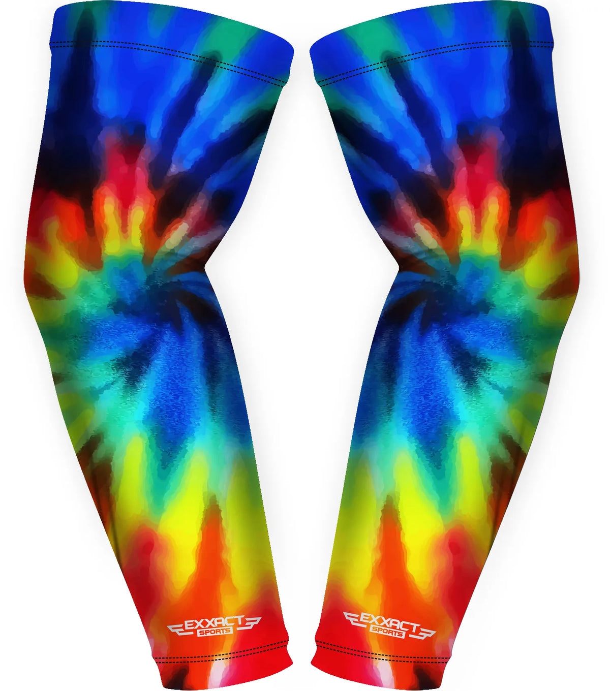 Compression Arm Sleeves for Mens & Womens Youth Adult - (1 Pair) Tie Dye