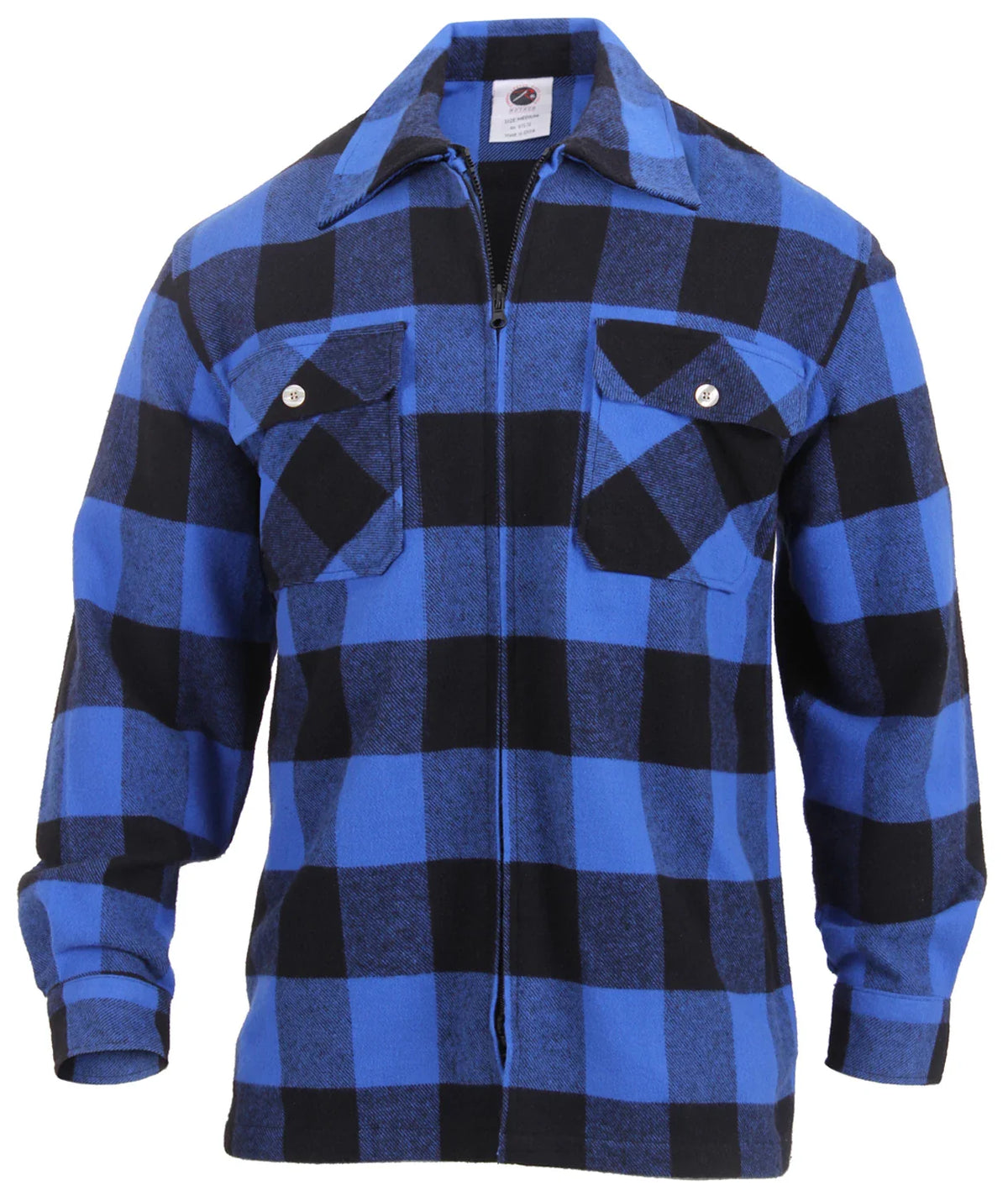 Concealed Carry Flannel Shirt - Blue Plaid / s