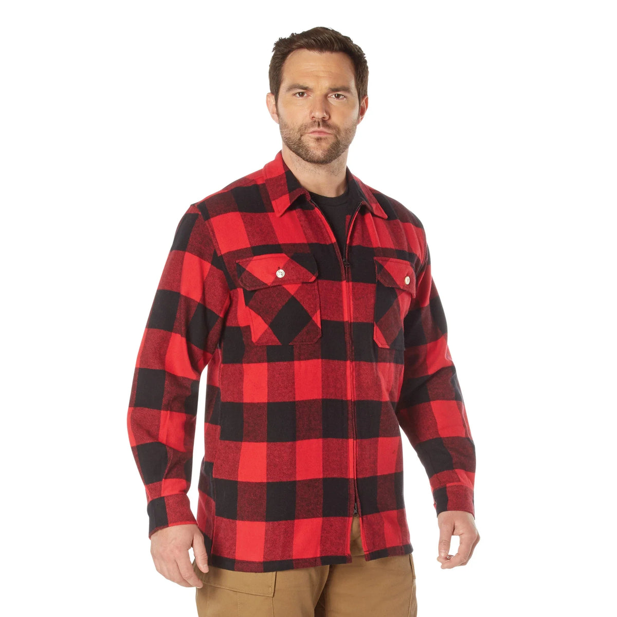 Concealed Carry Flannel Shirt - Red Plaid / s