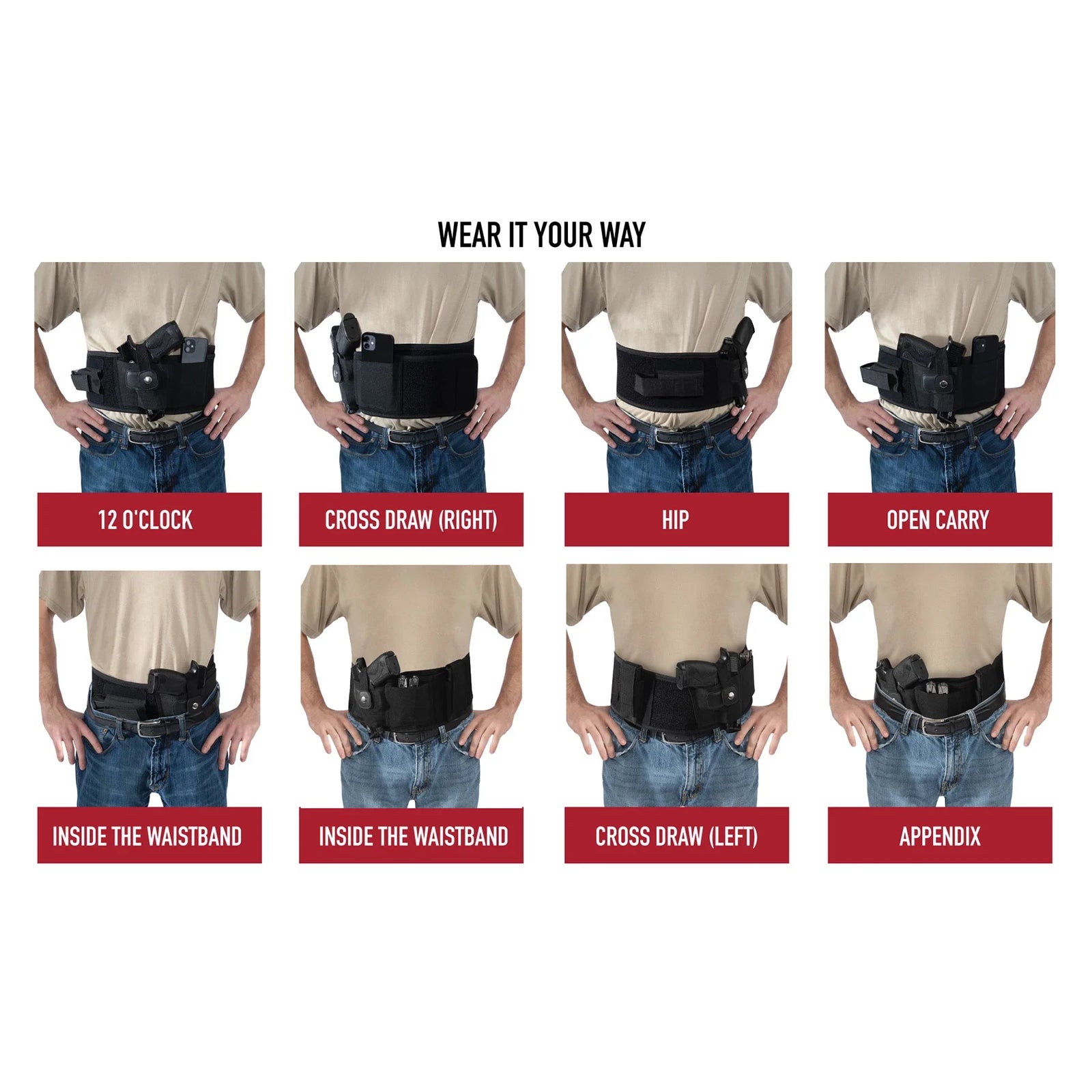 Concealed Carry Neoprene Belly Band Holster