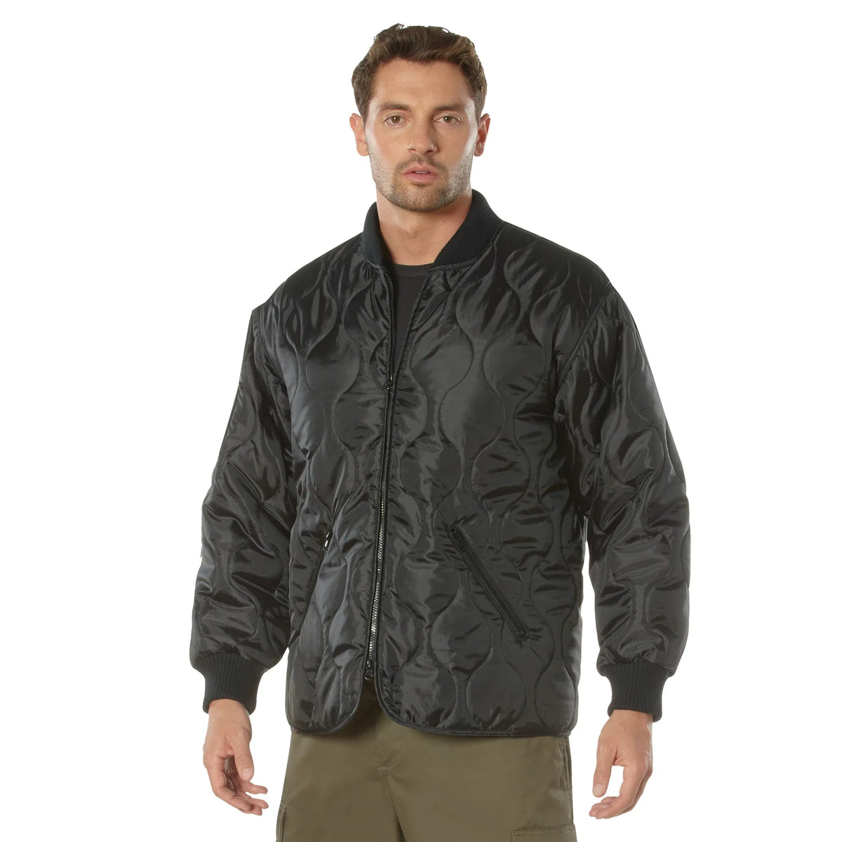 Concealed Carry Quilted Woobie Jacket - Black / s