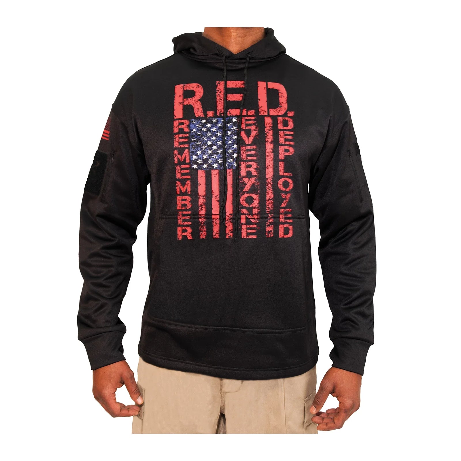 Concealed Carry R.e.d. (remember Everyone Deployed) Hoodie - Black / s