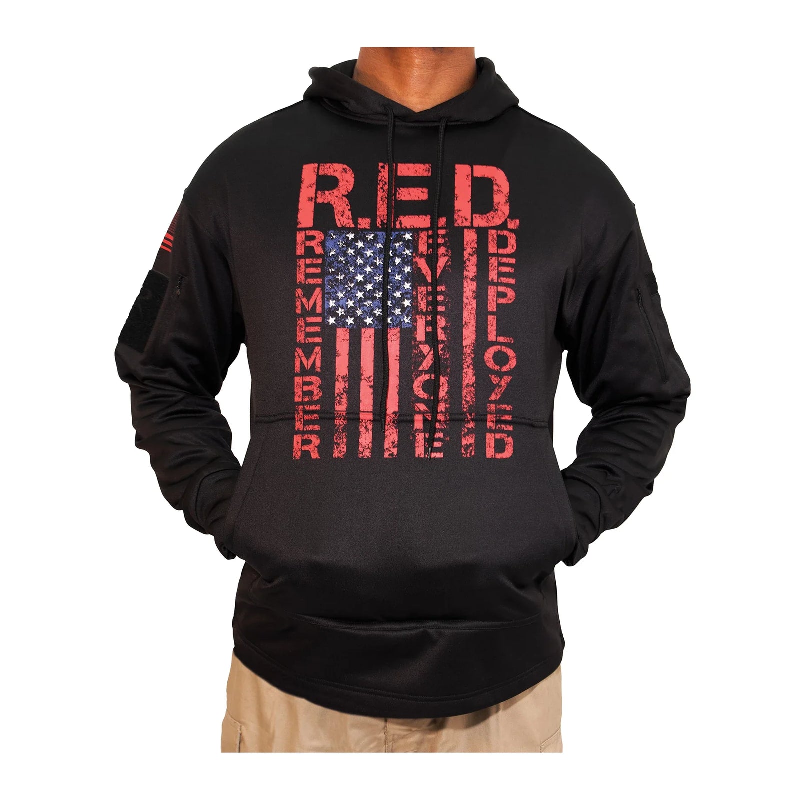 Concealed Carry R.e.d. (remember Everyone Deployed) Hoodie - Black / s