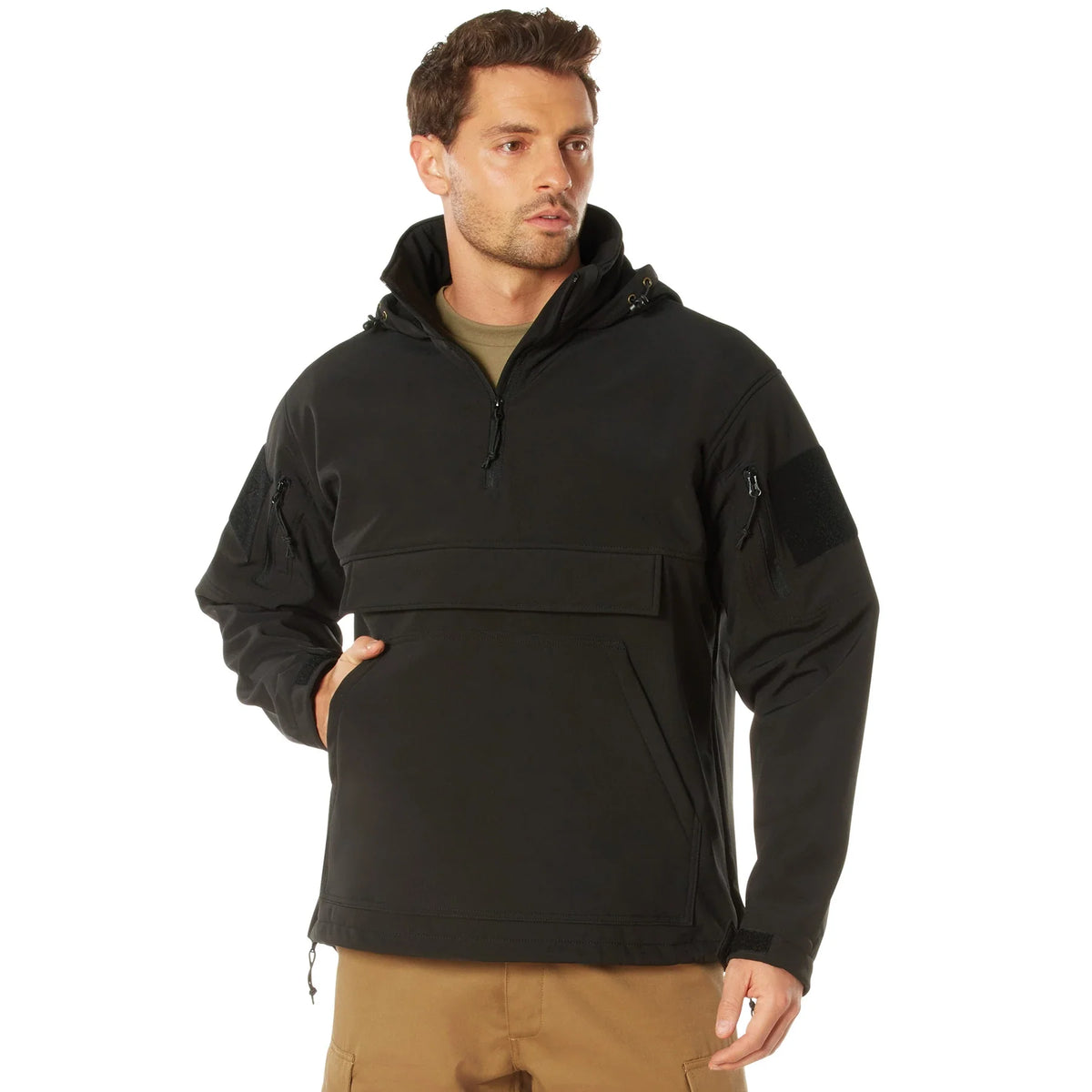 Concealed Carry Soft Shell Anorak - Black - s
