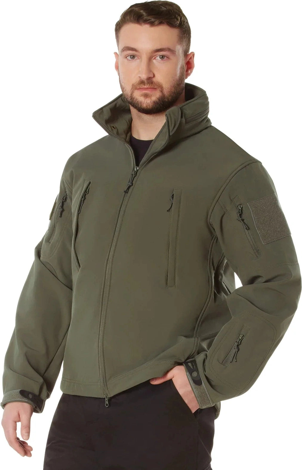Concealed Carry Soft Shell Jacket - Olive Drab / l