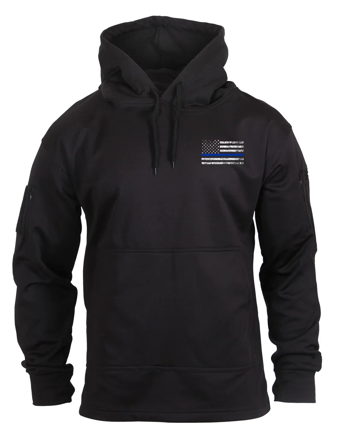 Concealed Carry Thin Blue Line Hoodie - Black / s