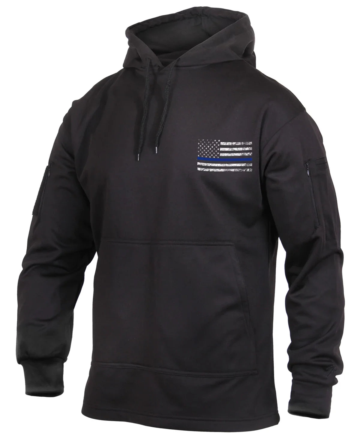 Concealed Carry Thin Blue Line Hoodie - Black / s