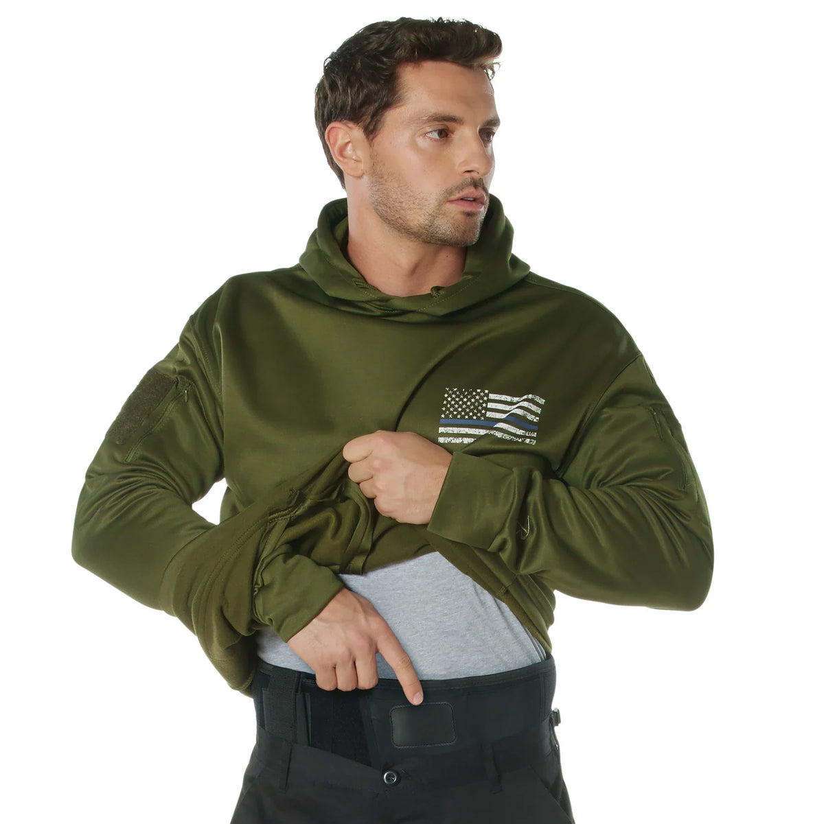 Concealed Carry Thin Blue Line Hoodie
