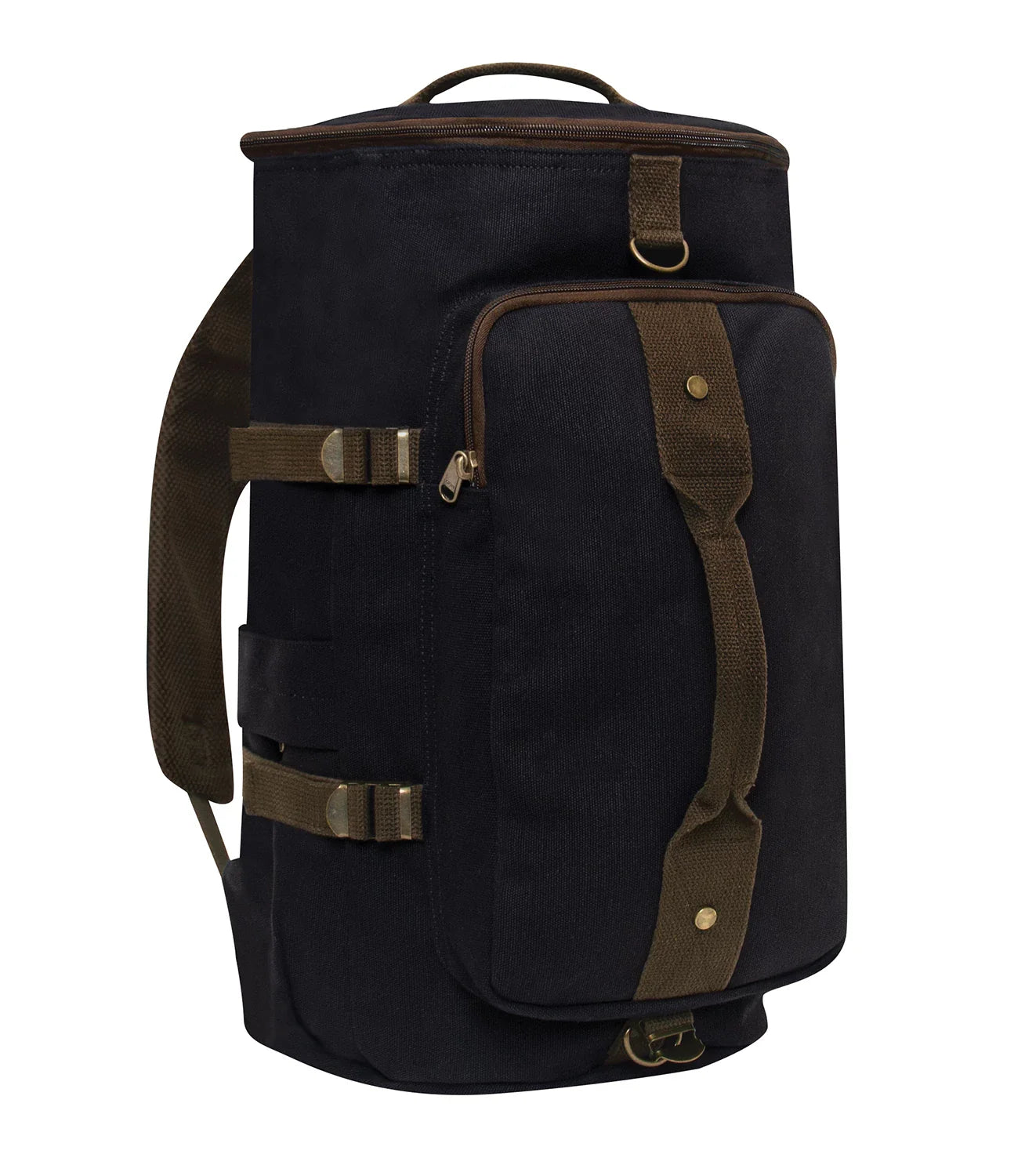 Convertible Canvas Duffle / Backpack - 19 Inches - Black